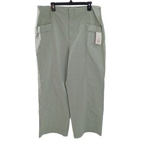 A New Day Pants Green High Rise Wide Leg Womens Plus Size 18